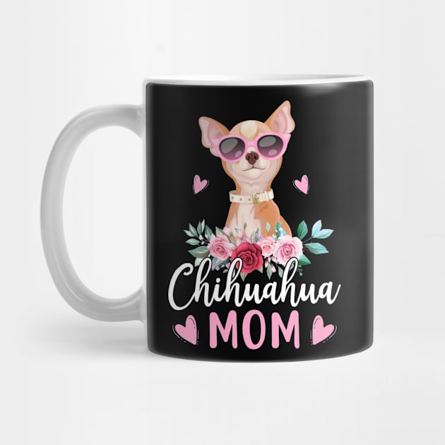 Cute Chihuahua Mom Sunglasses Flower For Chihuahua Owner by GreatDesignsShop